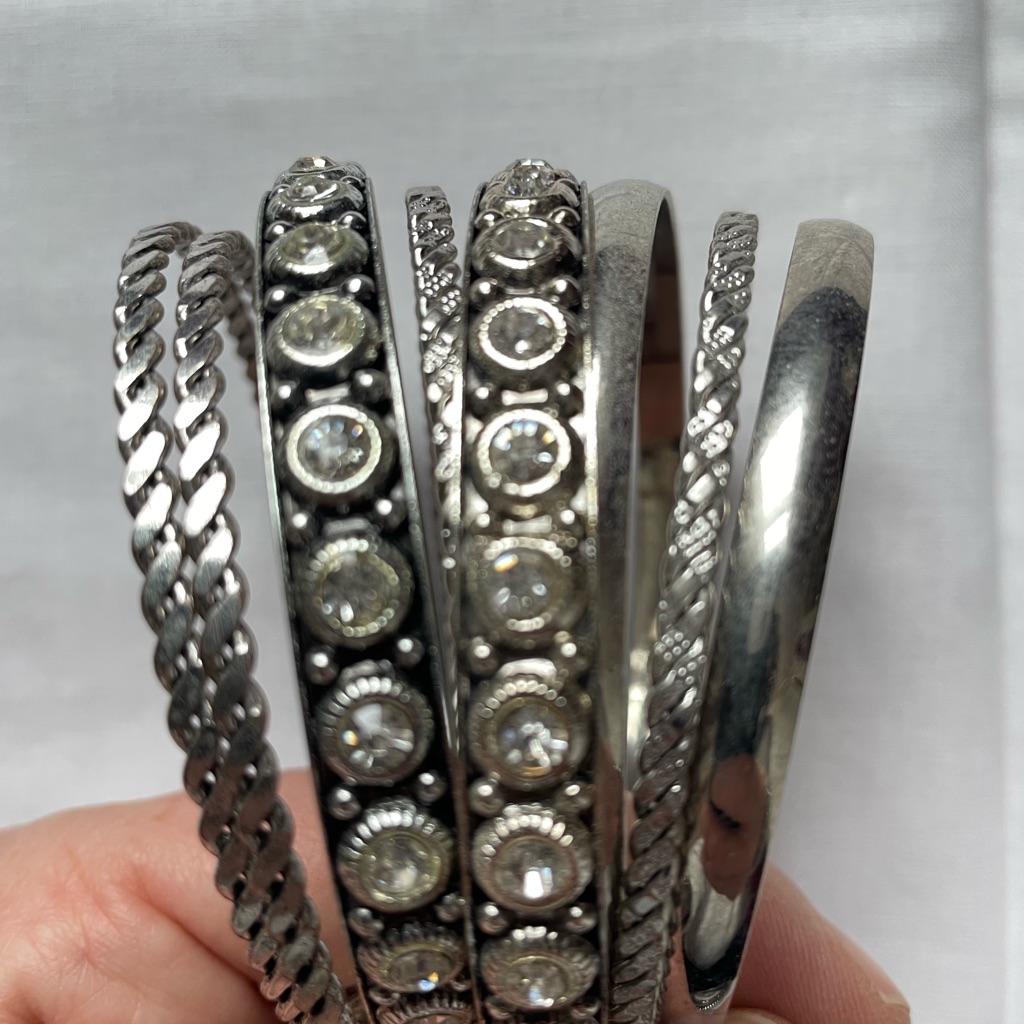 H&M Silver Stackable Bracelets